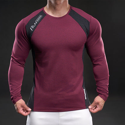 Herren Laufshirt Atmungsaktiv Langarm Mesh Funktionsshirt - BerlinGlamour