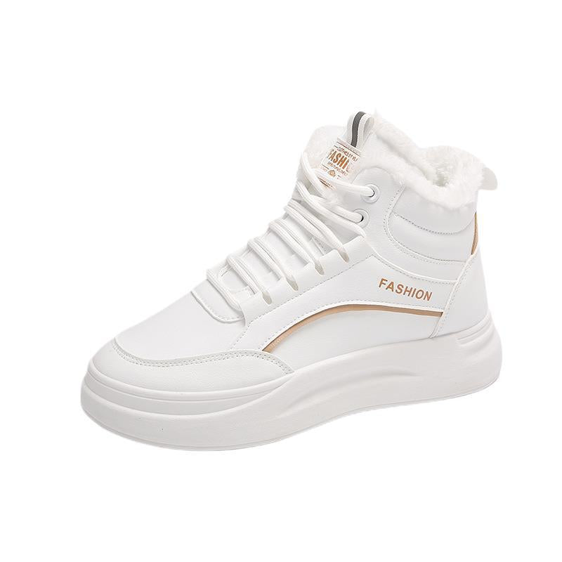 Damen Sneaker Hoch Sportlich Warm Innenfutter