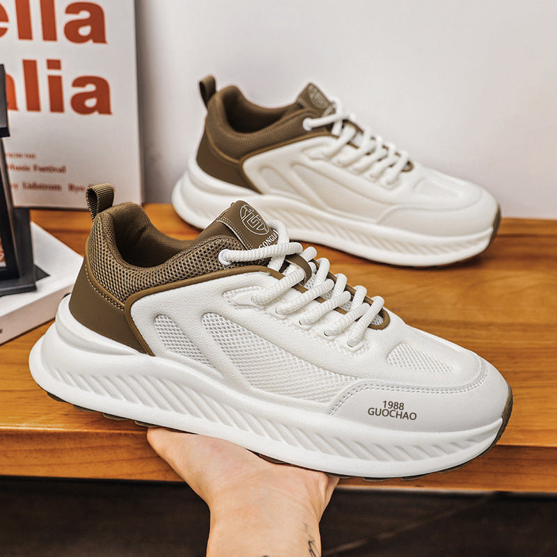 Damen Sneaker Atmungsaktiv Bequem Sportlich Weiß