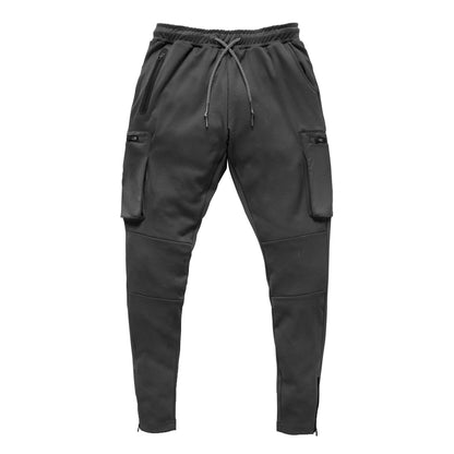 Herren Jogginghose Cargo Bequem Reißverschluss Taschen Modern