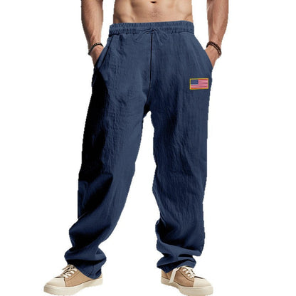Herren Strandhose Mit Flaggenmotiv Elastisch Bequem