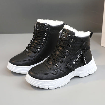 Damen Winterboots Warm Kunstfellfutter Robust