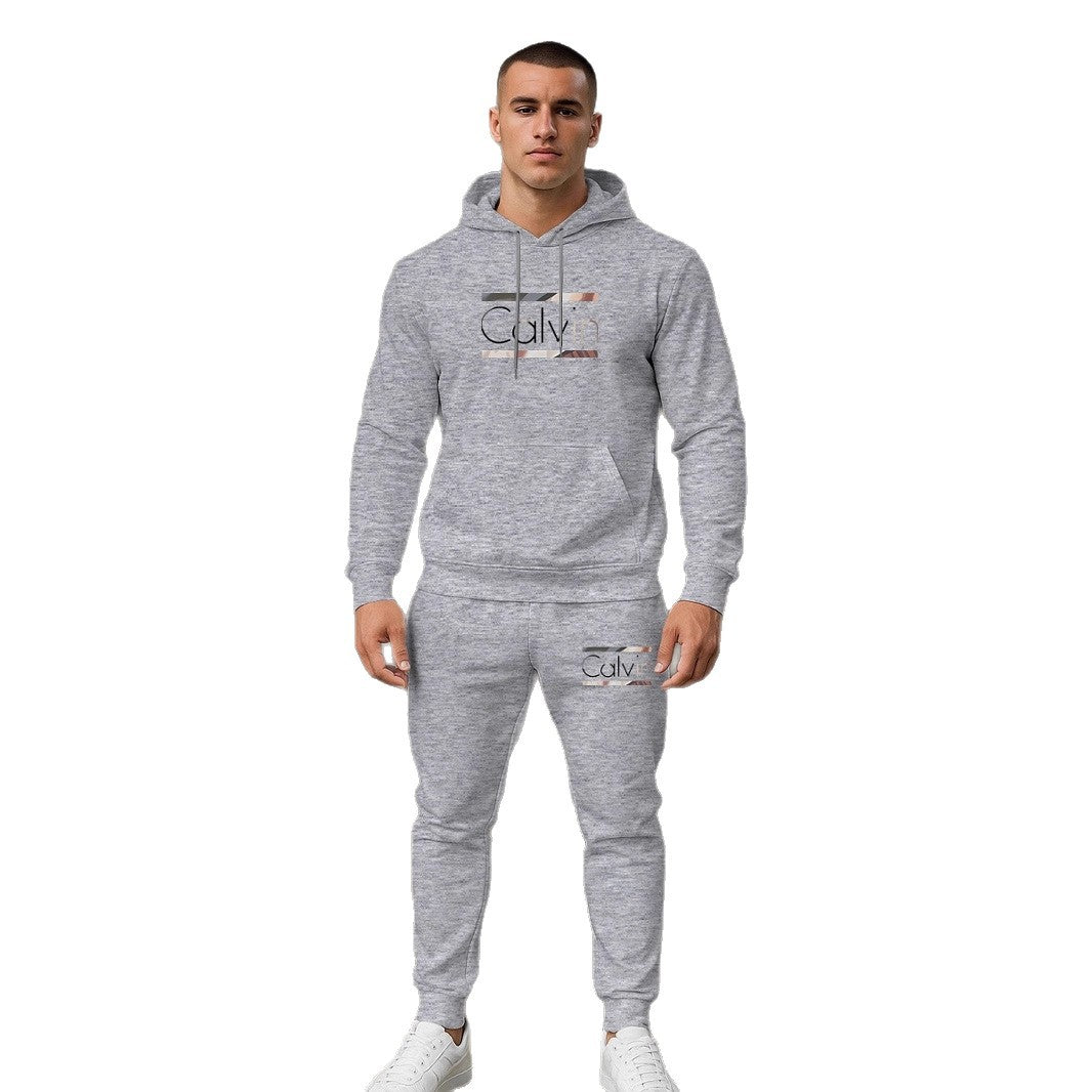 Herren Hoodie Sportlich Mit Jogginghosen Komplettsatz
