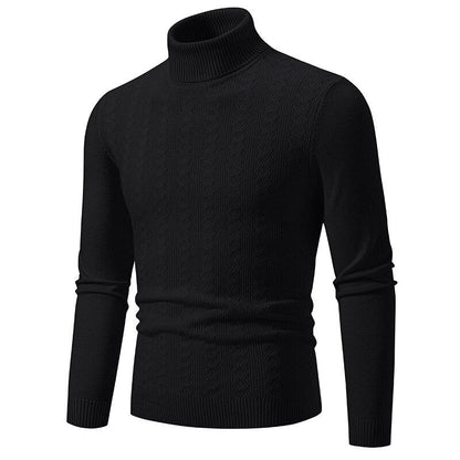 Herren Pullover Rollkragen Struktur Design Modern