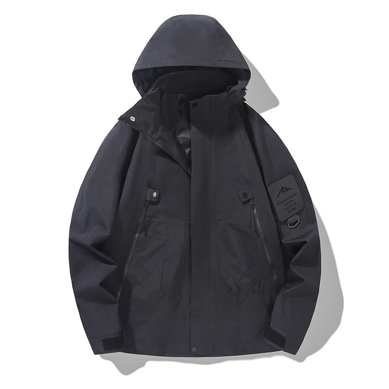 Wasserdichte Herren Outdoor-Jacke Funktionsjacke Winddicht