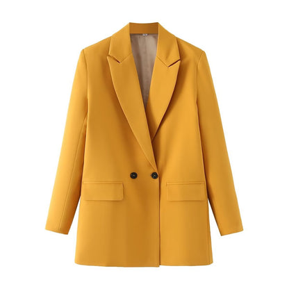 Herren Blazer Zweireiher Klassisch Elegent