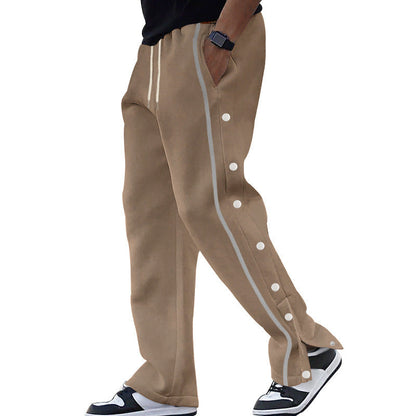 Bequeme Herren Sporthose Mit Knöpfen Sport Hose