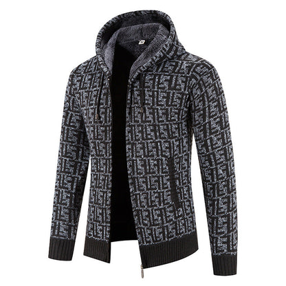 Herren Strickjacke Modisch Hochgeschlossen Kragen Winter