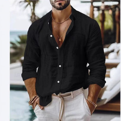 Herren Longsleeve Hemd Vielseitig Modern Berlin Stil
