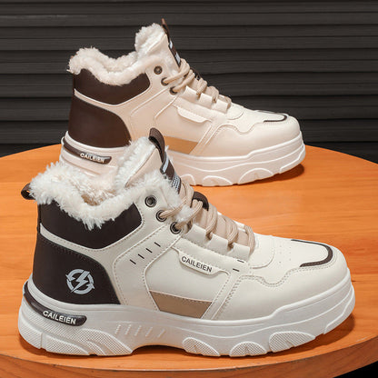 Damen Sneaker Winter Warm Kuschelig High-Top