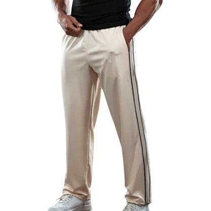 Herren Trainingshose Sportlich mit Streifen Schwarz