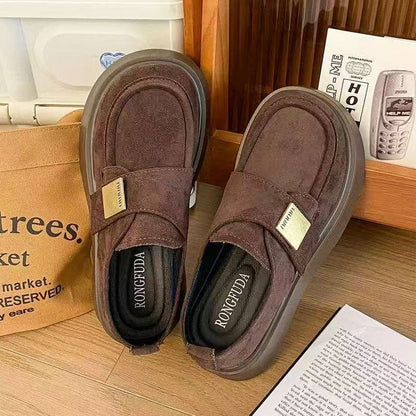 Damen Clogs Weiches Wildleder Verstellbar Bequem