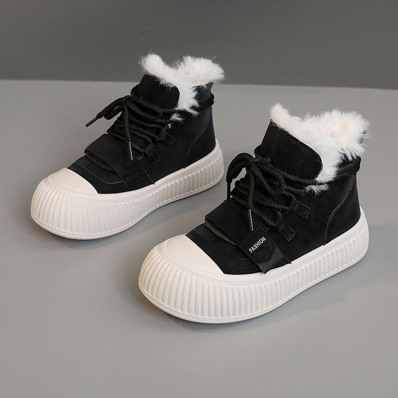 Damen Sneaker Winter High-Top Warm mit Weichem Innenfutter
