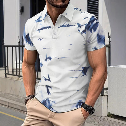 Herren Poloshirt Modern Mit Einzigartigem Muster
