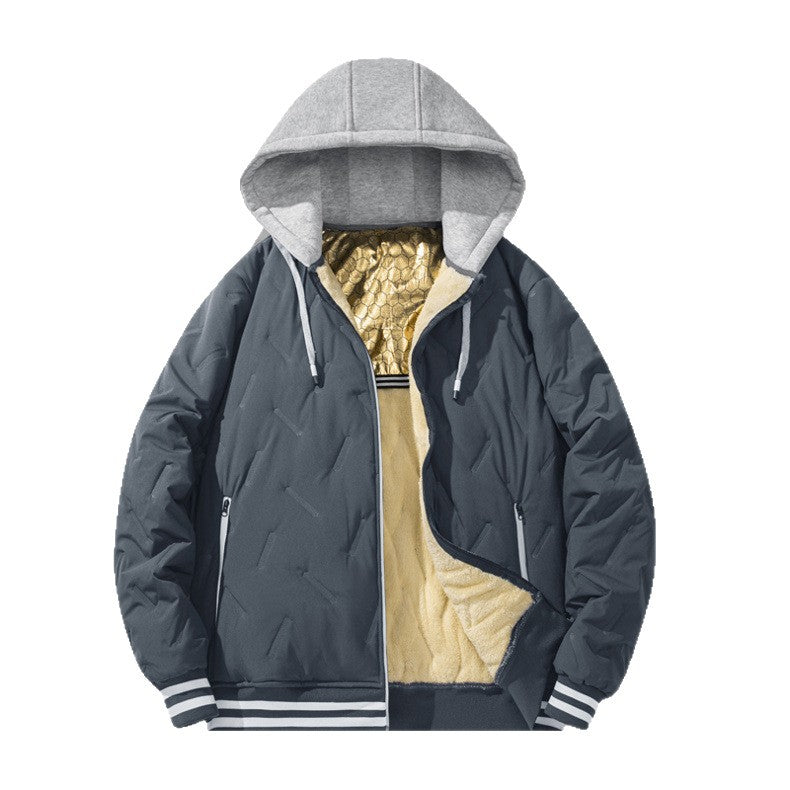 Herren Urbanjacke Warm Gefüttert Hochkragen Winter