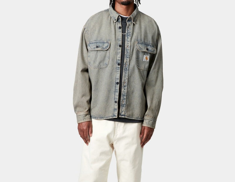 Herren Jeansjacke Lässig Klassisch mit Patenttaschen