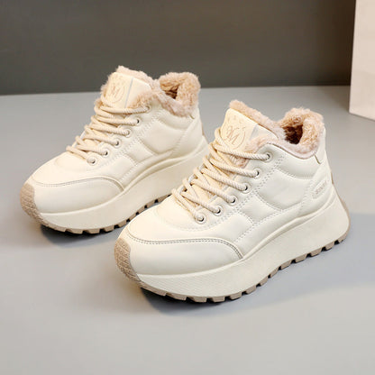 Damen Sneaker Warm Innenfutter Komfort Laufschuhe