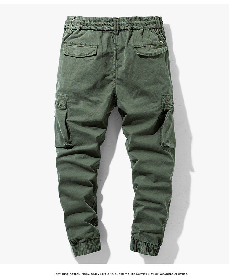 Herren Cargo-Hose Praktisch mit Seitentaschen Elastisch
