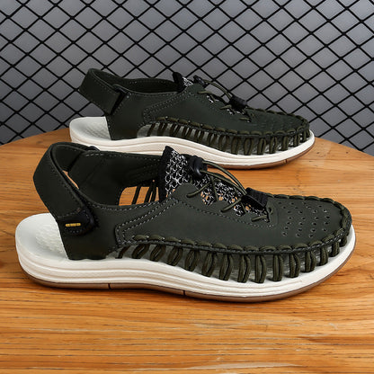 Damen Sport Sandalen Schnellschnürsystem Elastisch Bequem