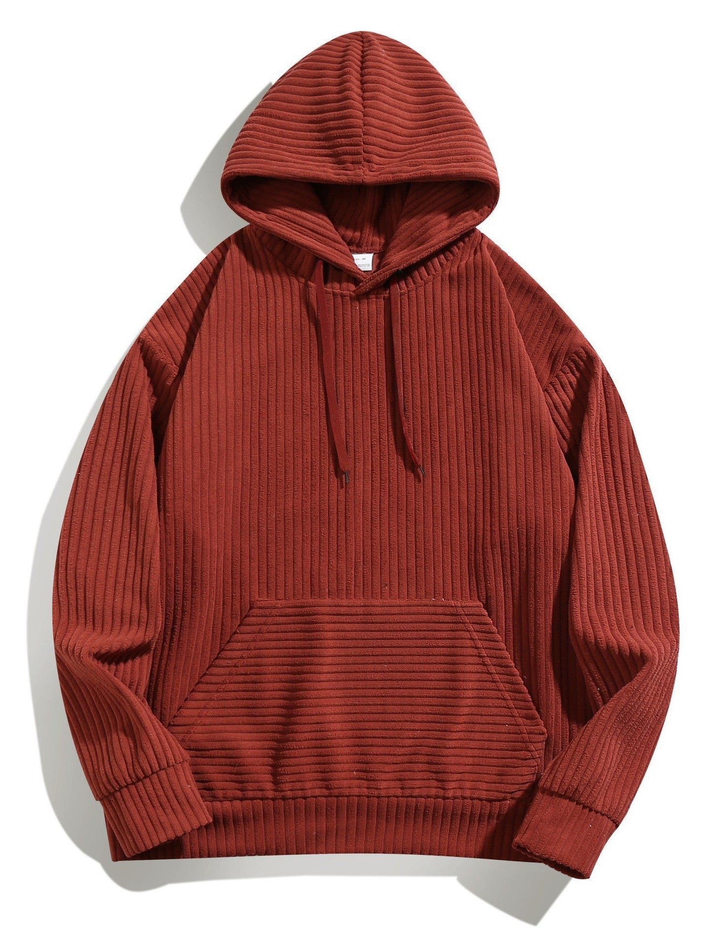 Herren Pullover Ripp Kapuze Lässig Modern