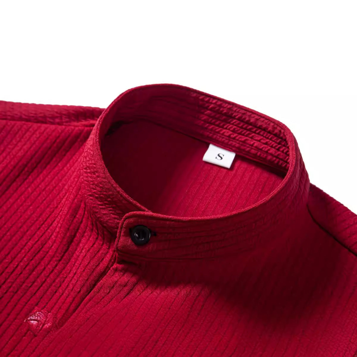 Herren Kurzarmhemd Modern mit Struktur und Slim-Fit Kragen