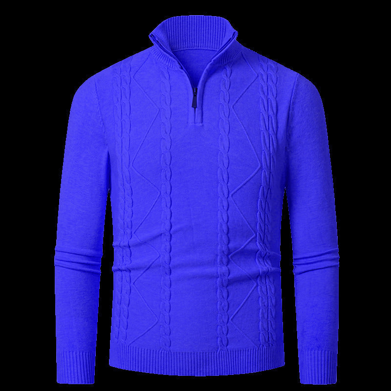 Herren Strickpullover Modern mit Reißverschluss