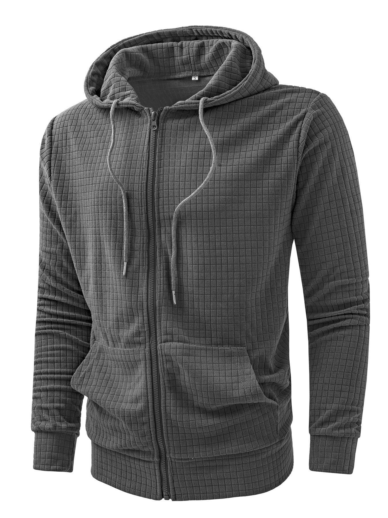 Herren Kapuzenjacke Lockere Fit Strukturiert Urban
