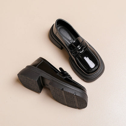 Damen Loafers PlateauSchuhe Elegante Schnalle Moderne - BerlinGlamour