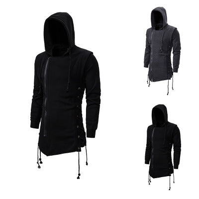 Herren Kapuzenshirt Asymmetrisch Lässig Modern - BerlinGlamour