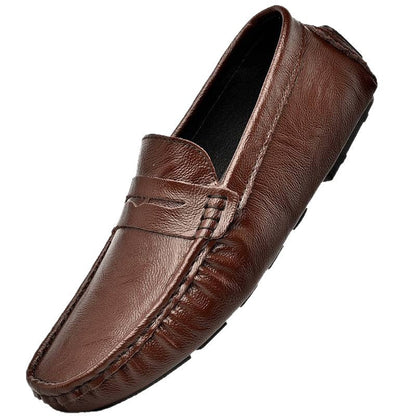 Damen Mokassins Leder Bequem Flexibel