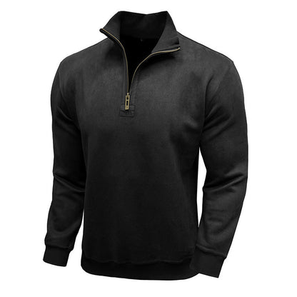 Herren Pullover Sportlich Halbzipper