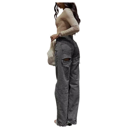 Damen Jeans Hochwerder mit Klassischem Schnitt und Komfort
