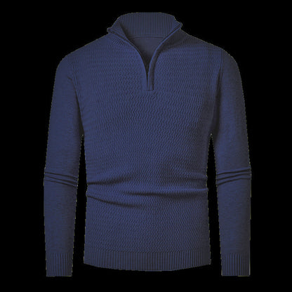 Herren Pullover Strick Modern Hochkragen Berlin Style