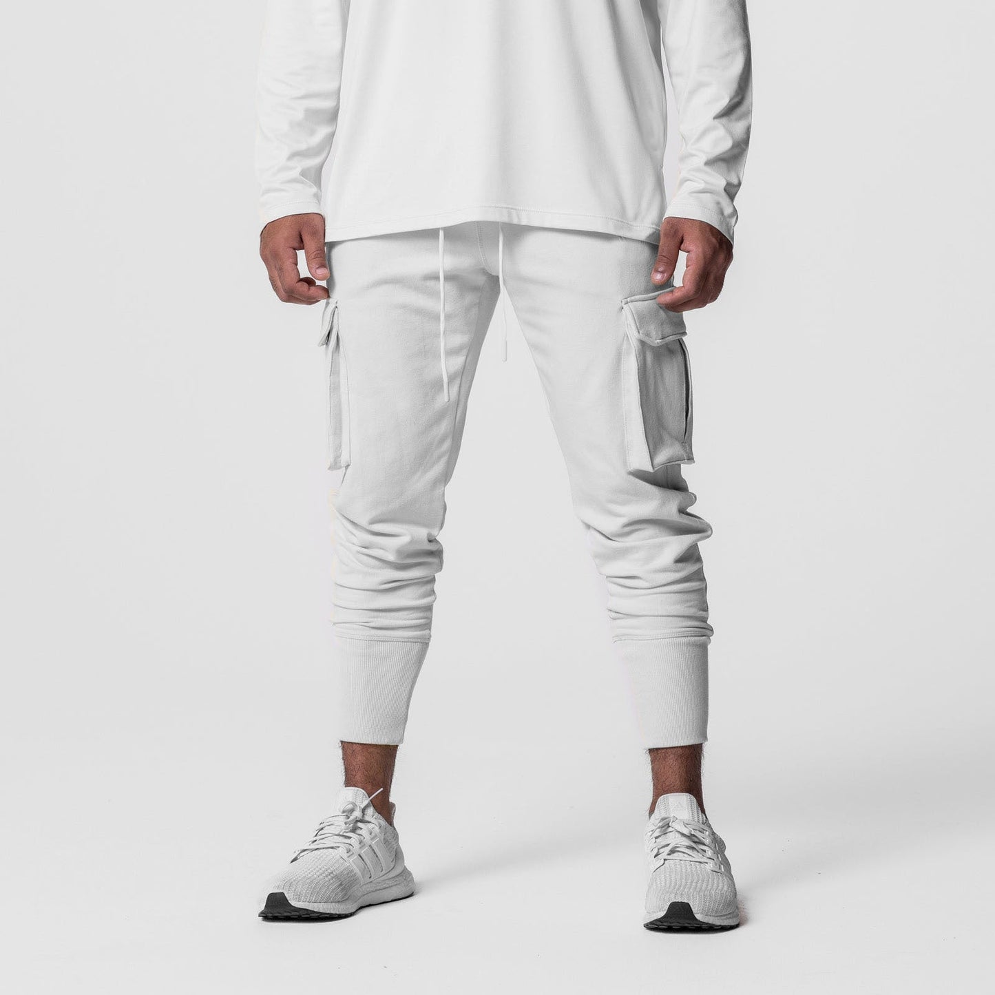 Herren Cargo-Jogginghose Elastisch Mit Taschen Sportlich