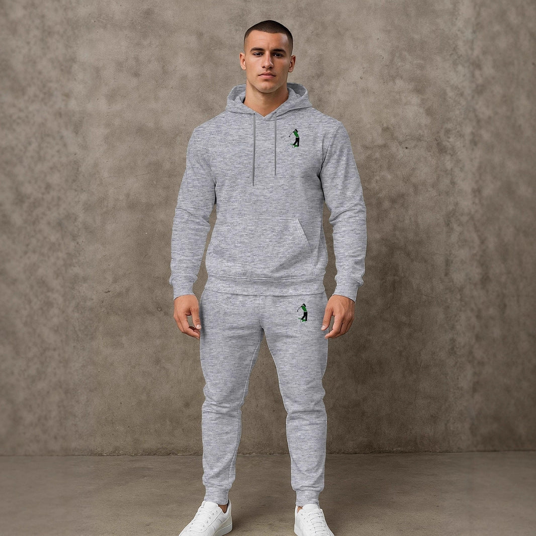 Herren Sportanzug mit Kapuze Ganzkörper Set Fashion