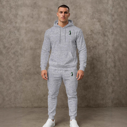 Herren Sportanzug mit Kapuze Ganzkörper Set Fashion