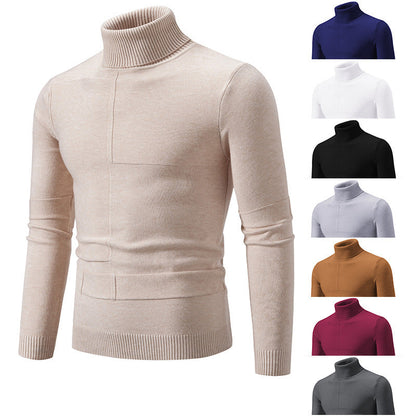 Herren Rollkragenpullover Modern Zopfmuster Elegante Männerpullover - BerlinGlamour