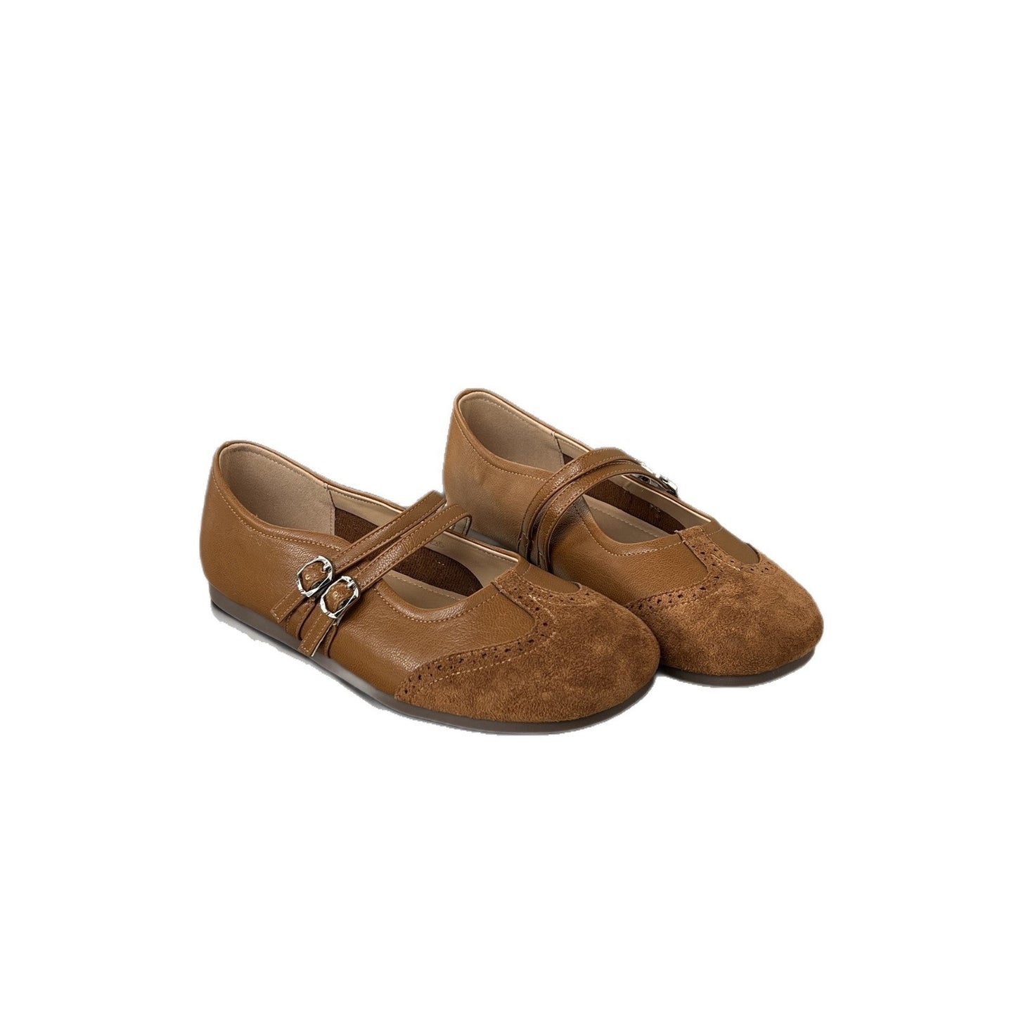 Elegante Damen Ballerinas mit Riemen Hochwertig Designer