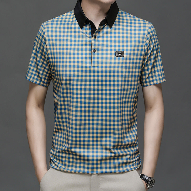 Herren Poloshirt Karomuster Elegant Berlin