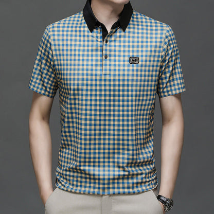 Herren Poloshirt Karomuster Elegant Berlin