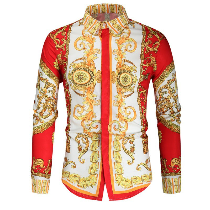 Herren Hemd Barockmuster Luxus Berlin Modern