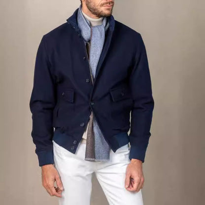 Herren Outdoorjacke Funktionell Mit Taschen Modern