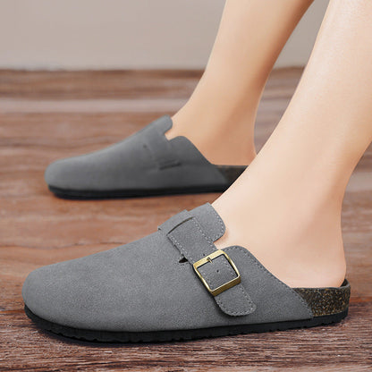 Damen Clogs Elegante mit verstellbarem Riemen und rutschfester Sohle