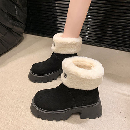 Damen Winterboots Warm Flauschig Rutschfest
