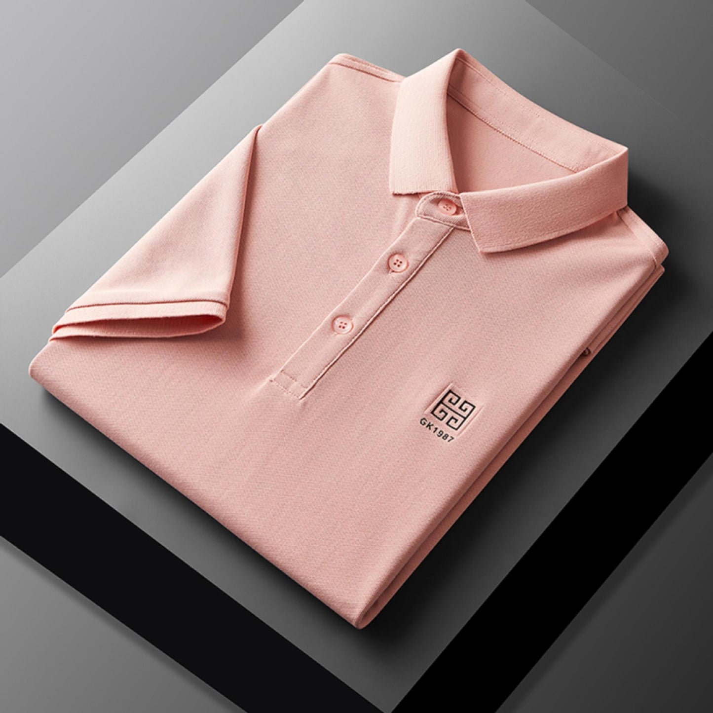 Herren Poloshirt Klassisch Elegantes Piqué-Shirt