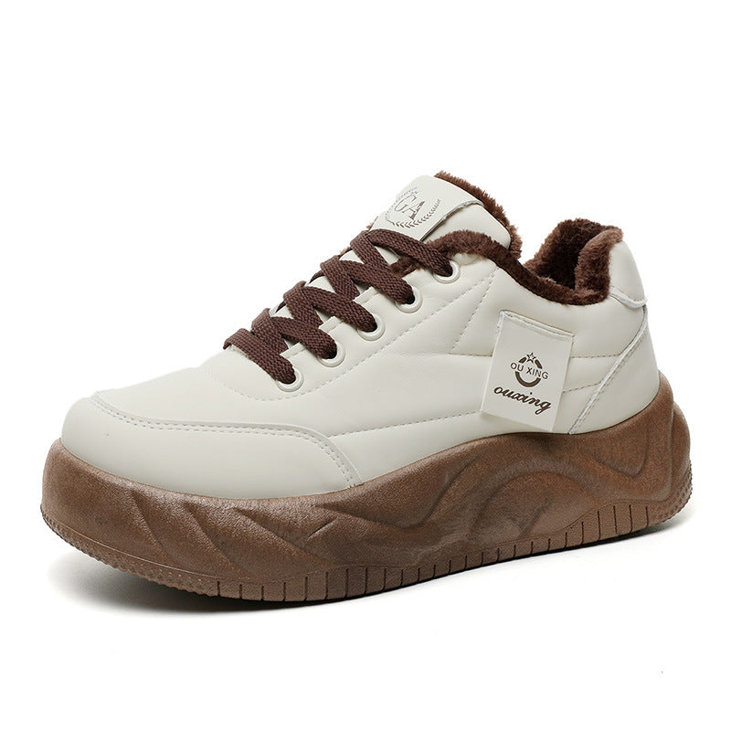 Damen Sneaker Warm Innenfutter Robust Profilsohle Moderne