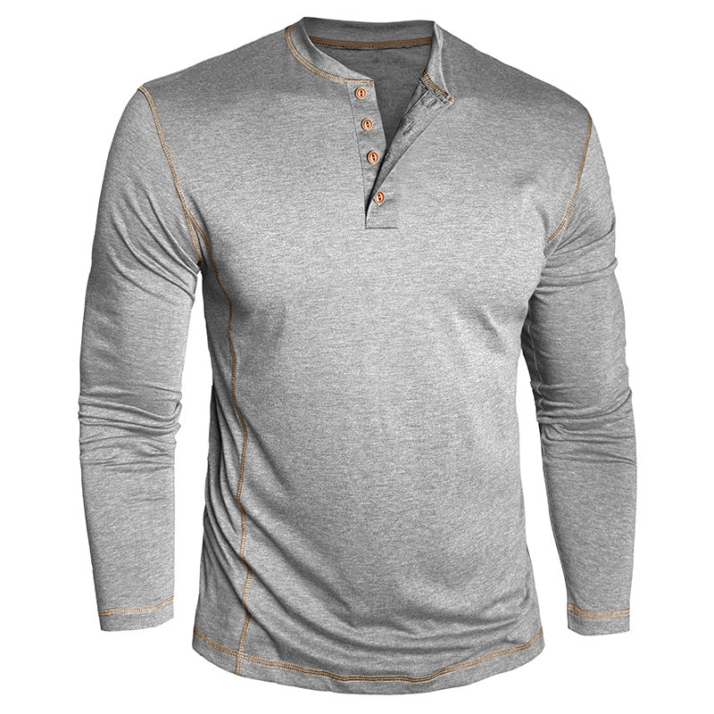 Elegantes Herren Langarmshirt mit Knöpfen Modern