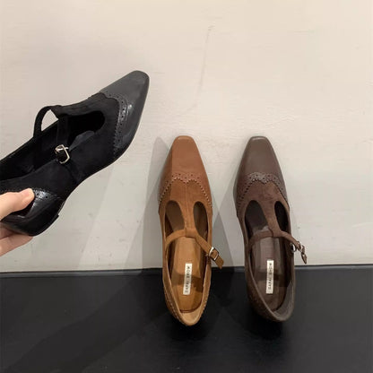 Elegante Damen Schnürschuhe mit Schnallen Modern - BerlinGlamour