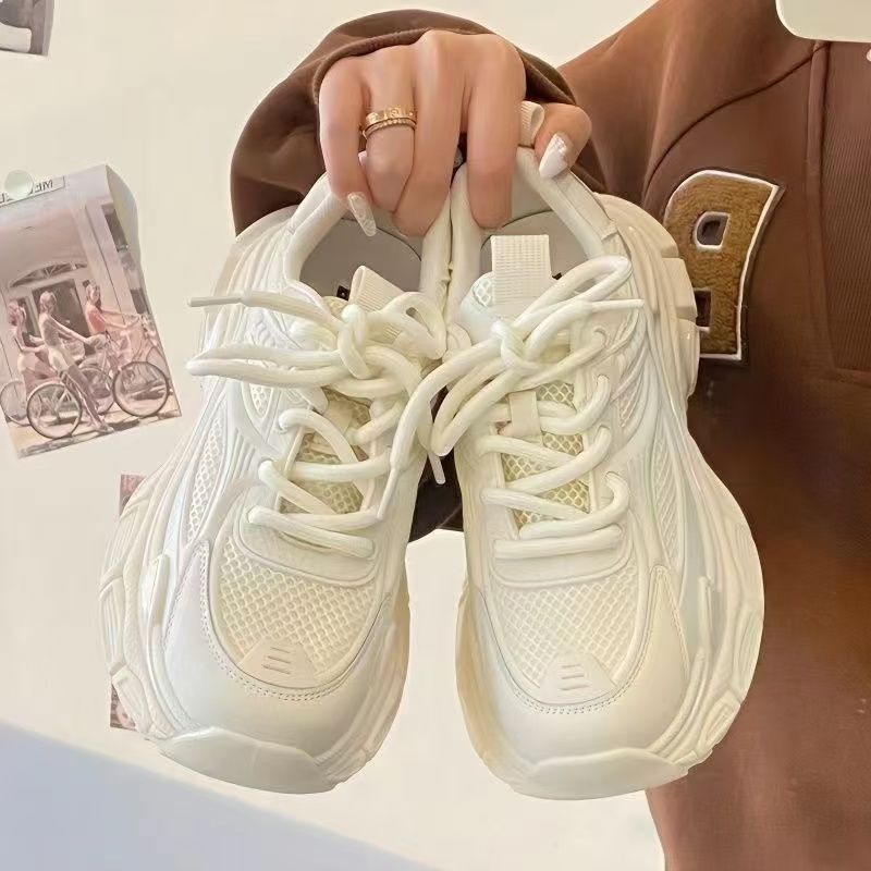 Damen Sneaker Sportlich Atmungsaktiv Mesh Weiße Sohle - BerlinGlamour