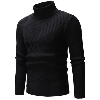 Herren Rollkragenpullover Modern Strukturiert Trendig